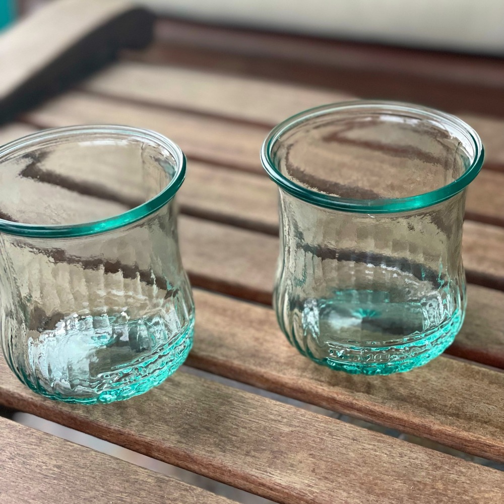 Pour L'eau Glass Drinking Cups, Qty.2 - Picture 4 of 4